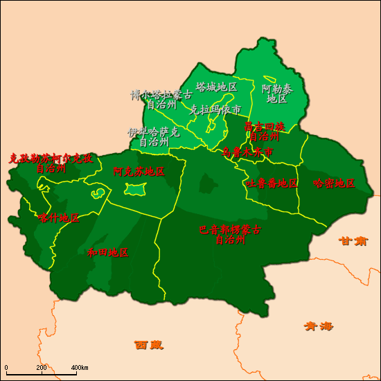 新疆地図